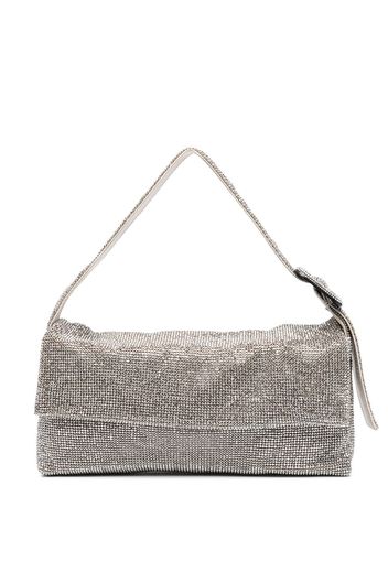 Benedetta Bruzziches crystal embellished shoulder bag - Argento