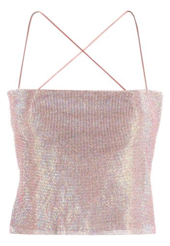 Benedetta Bruzziches Fiona crystal-embellished top - Oro