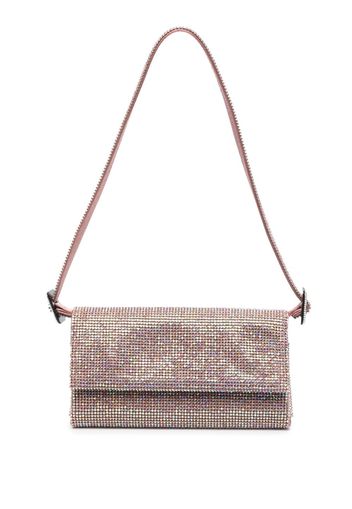 Benedetta Bruzziches Vittissima crystal-embellished shoulder bag - Effetto metallizzato