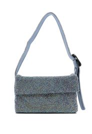 BENEDETTA BRUZZICHES Diamond buckled-strap shoulder bag - Blu