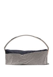 Benedetta Bruzziches crystal-embellished clutch - Argento