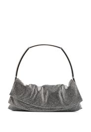 Benedetta Bruzziches crystal-embellished shoulder bag - Argento