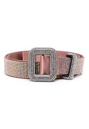 Benedetta Bruzziches Venus crystal-embellished buckled belt - Rosa