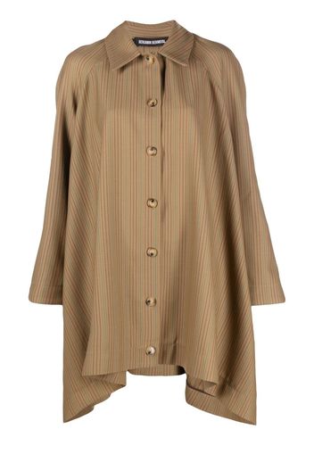 Benjamin Benmoyal striped oversized shirt - Toni neutri