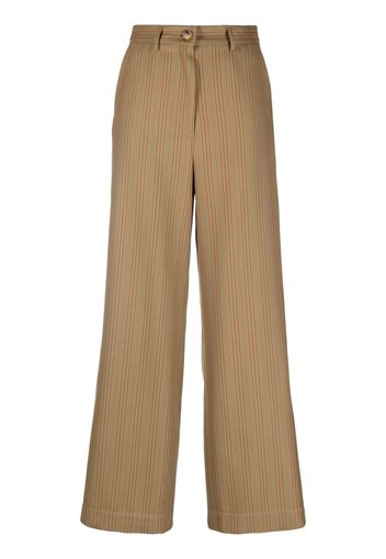 Benjamin Benmoyal striped high-waist trousers - Toni neutri