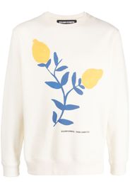 Benjamin Benmoyal lemon-print organic-cotton sweatshirt - Toni neutri