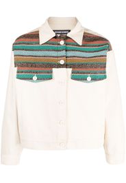 Benjamin Benmoyal stripe-detailing shirt jacket - Toni neutri