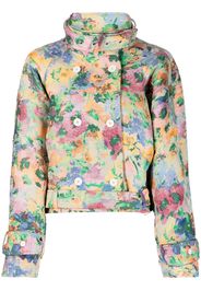 Benjamin Benmoyal floral-print double-breasted jacket - Giallo