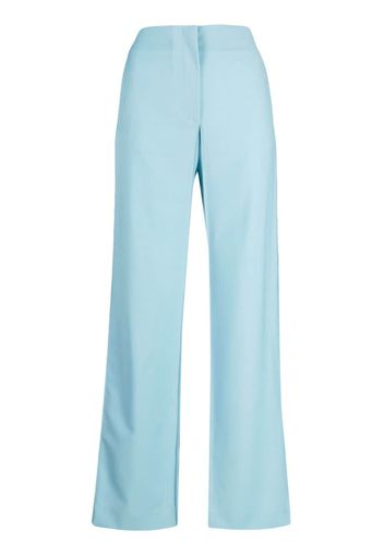 Bevza high-waisted wide-leg trousers - Blu