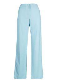 Bevza high-waisted wide-leg trousers - Blu