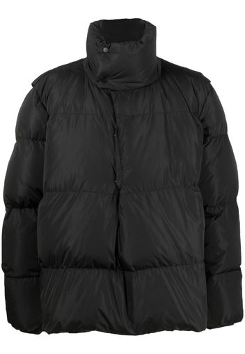 Bianca Saunders feather-down pullover puffer jacket - Nero