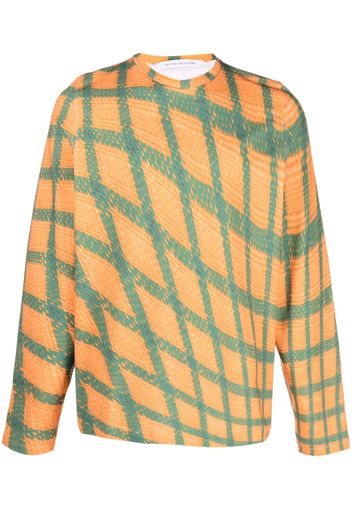 Bianca Saunders Tarone graphic-print sweatshirt - Arancione