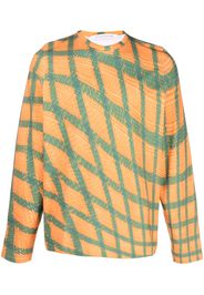 Bianca Saunders Tarone graphic-print sweatshirt - Arancione