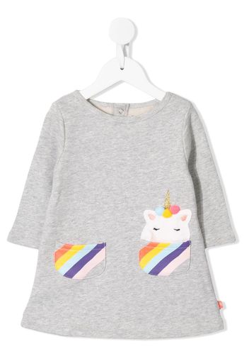 unicorn-patch jersey dress