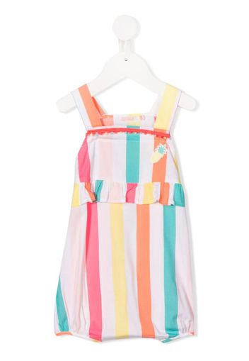 striped dungarees