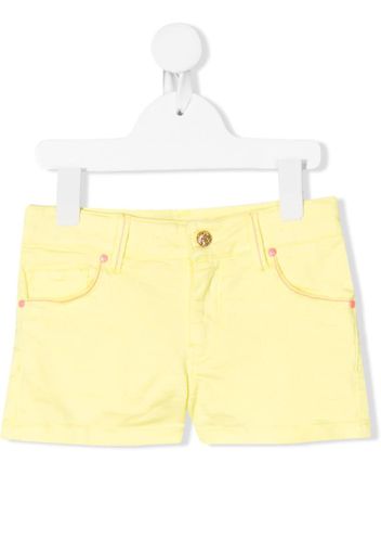 contrast-stitch denim shorts