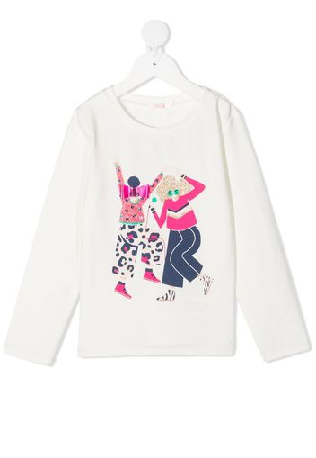 graphic-print long-sleeve T-shirt