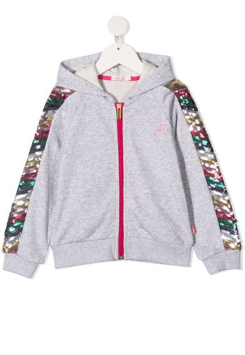 sequin-embellished hoodie