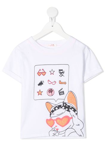 Billieblush T-shirt con stampa - Bianco