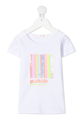 Billieblush T-shirt con paillettes - Bianco