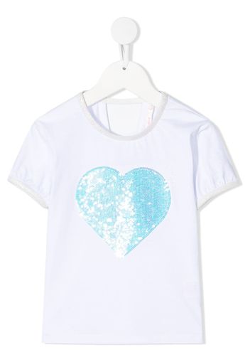 Billieblush T-shirt con paillettes - Bianco