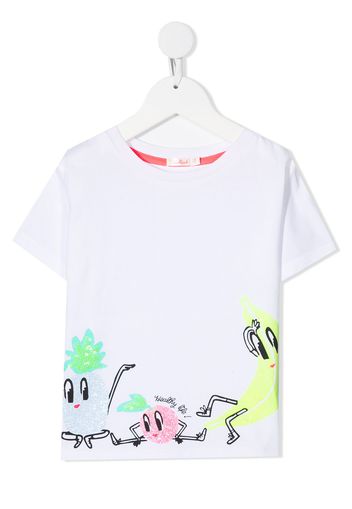 Billieblush fruit graphic T-shirt - Bianco