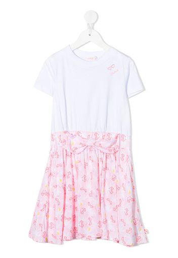 Billieblush Vestito modello T-shirt con stampa - Bianco