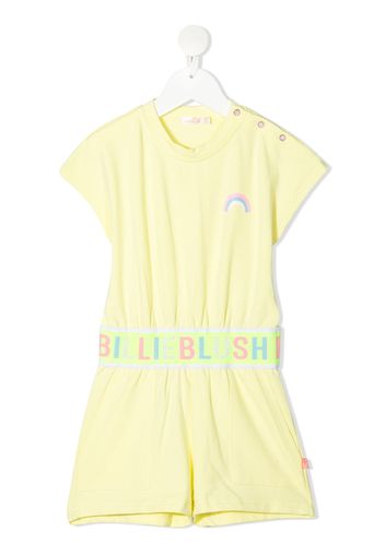 Billieblush logo waistband playsuit - Giallo