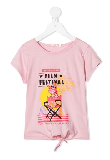 Billieblush Film Festival-print T-shirt - Rosa