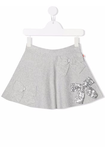 Billieblush bow-embellished mini skirt - Grigio