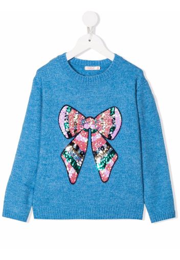 Billieblush embellished-bow jumper