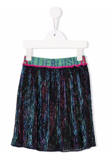 Billieblush logo-waistband glittered skirt