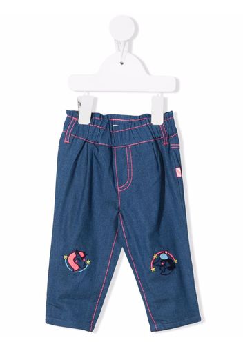 Billieblush embroidered-pony jeans