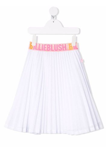 Billieblush Gonna plissettata con stampa - Bianco