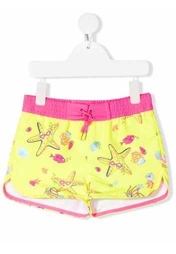 Billieblush starfish-print shorts - Giallo