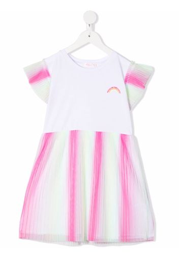 Billieblush gradient-effect tulle dress - Bianco