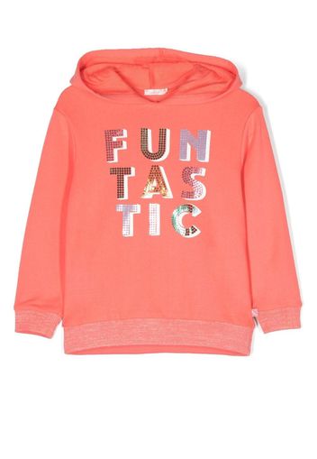 Billieblush 'Funtastic' sequin-embellished hoodie - Rosa