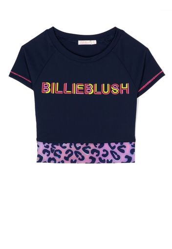 Billieblush logo print cropped T-shirt