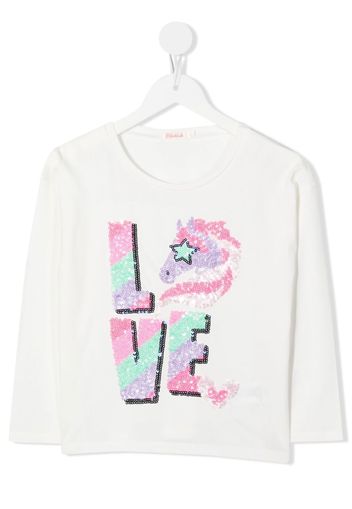 Billieblush sequin-embellished sweatshirt - Toni neutri