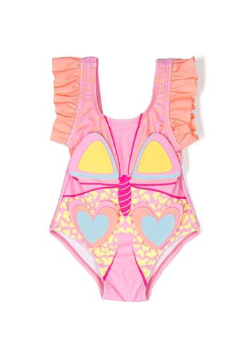 Billieblush graphic-print swimsuit - Rosa