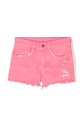 Billieblush sequinned denim shorts - Rosa