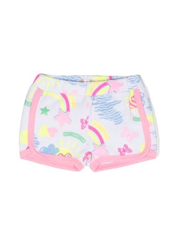 Billieblush printed cotton shorts - Bianco