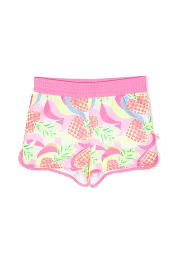 Billieblush pineapple-print bikini shorts - Rosa
