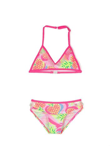 Billieblush pinneapple-print bikini set - Rosa