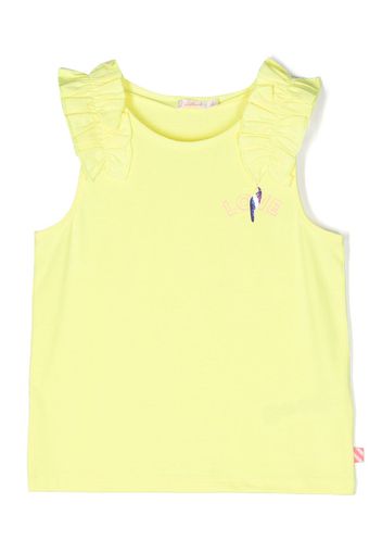 Billieblush ruffled sleeveless top - Giallo