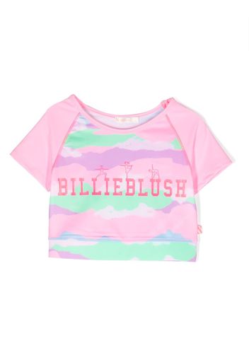 Billieblush logo-print T-shirt - Rosa