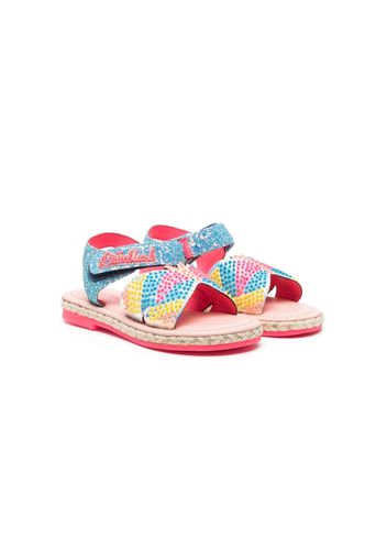 Billieblush glitter-detail flat sandals