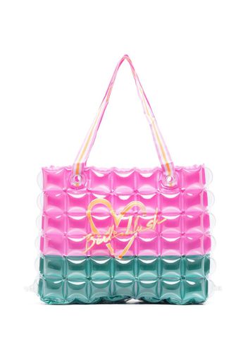 Billieblush logo-print quilted tote bag - Rosa