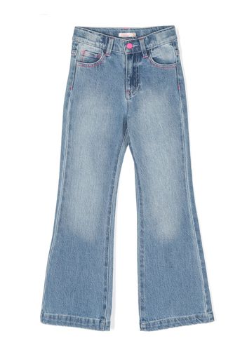 Billieblush Jeans a gamba ampia con effetto schiarito