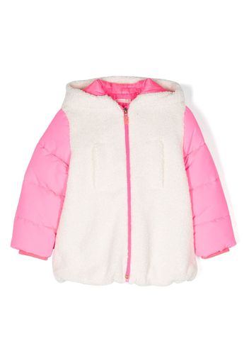 Billieblush Piumino in finto shearling - Bianco